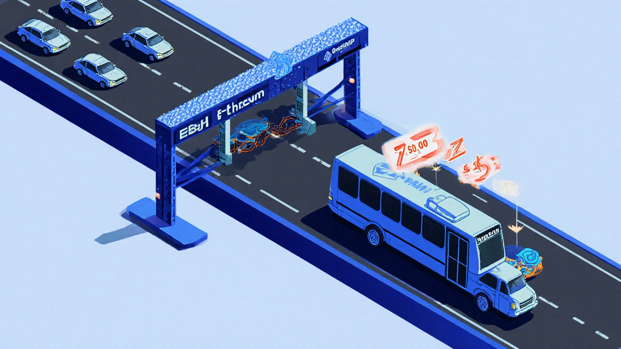 Схема Layer 2: плотный трафик на L1 против быстрого автобуса на ZK-Rollup