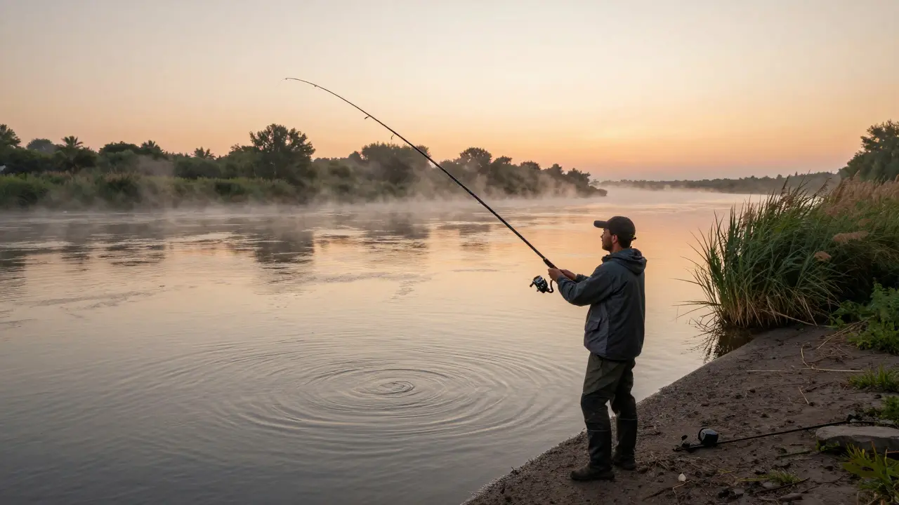 Какую удочку выбрать для ловли с берега: советы по длине, строю и материалу