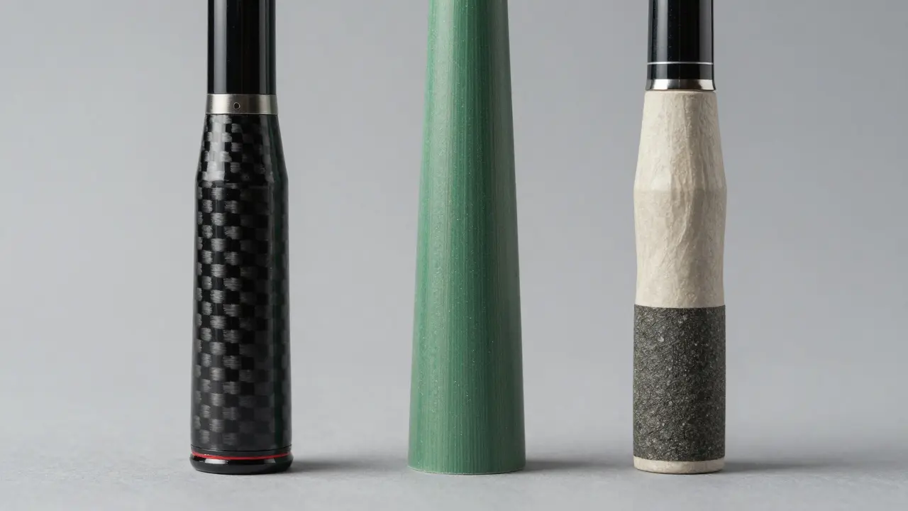 Сравнение трех типов материалов рыболовных удилищ