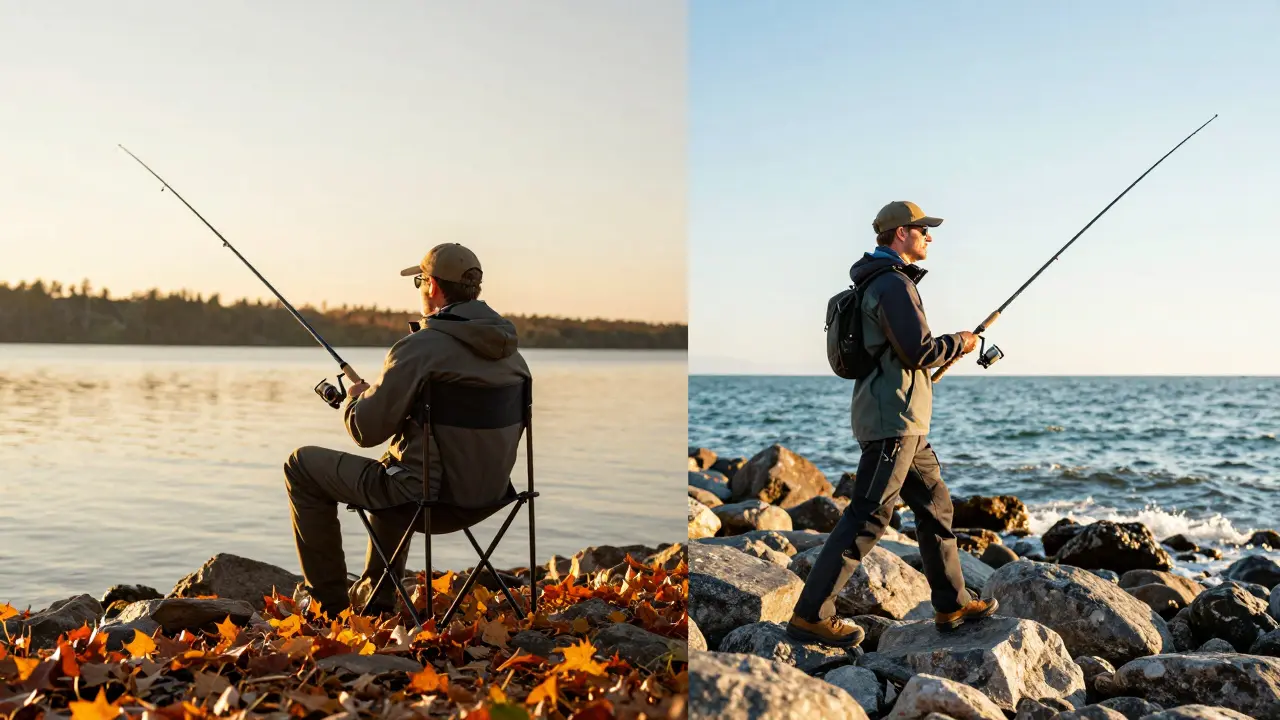 Сравнение спокойной ловли на поплавок и активной рыбалки со спиннингом