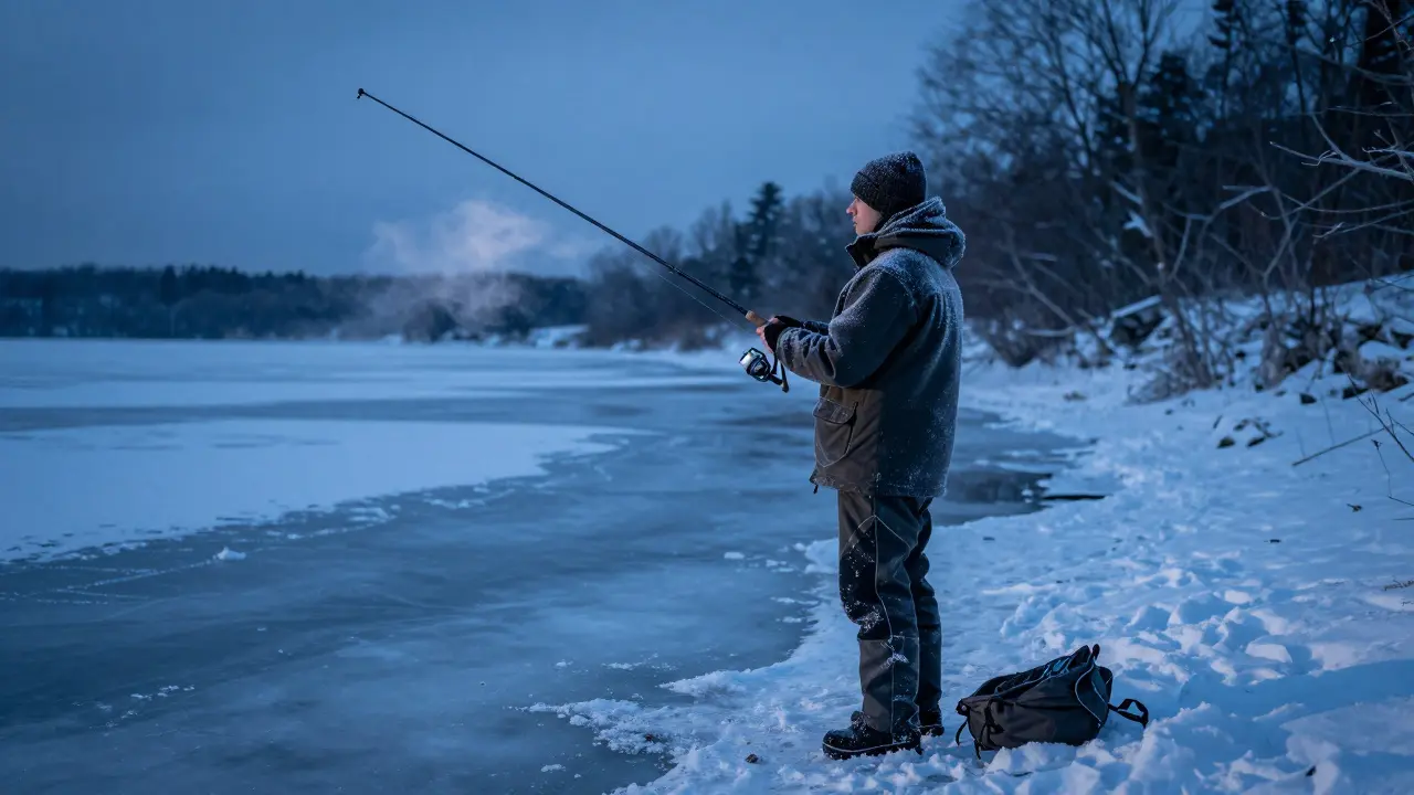 Зимняя рыбалка, риск хрупкости снастей на морозе